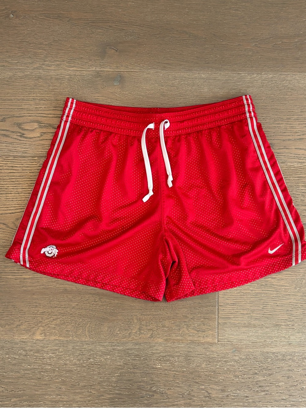 Nike Dri-FIT Y2K Ohio State Buckeyes Red Mesh Athletic Shorts Size L